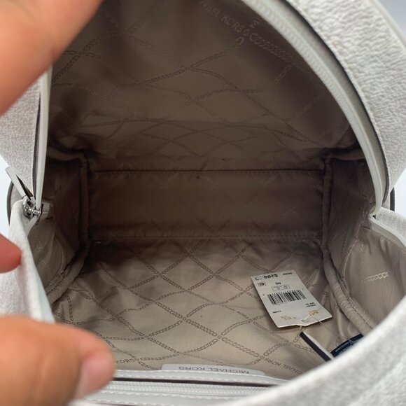 Michael Kors White Signature Canvas Medium Bex Backpack - Picture 11 of 11